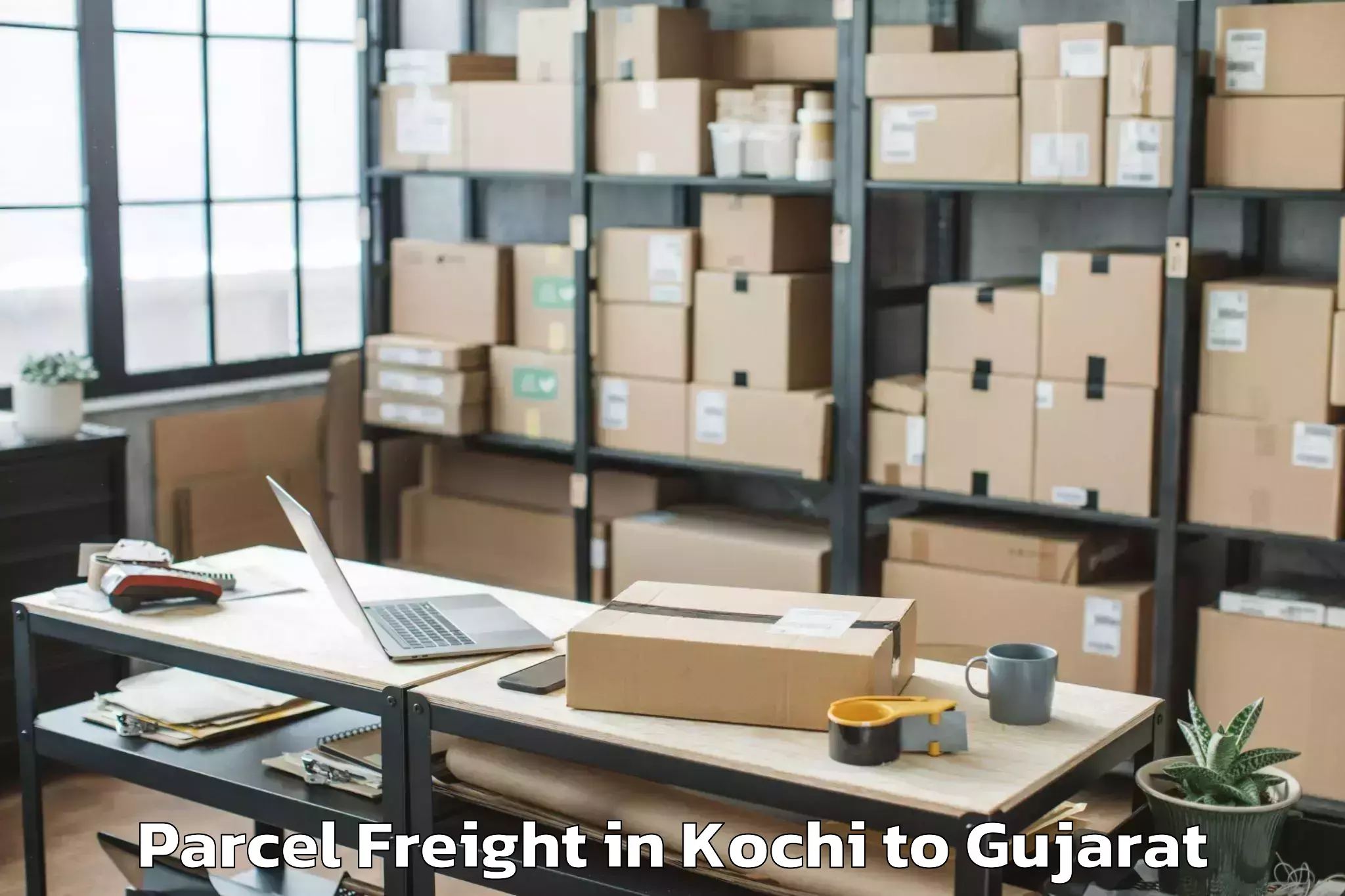 Efficient Kochi to Tilakwada Parcel Freight